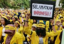 Draft RKUHP: Demo Tanpa Pemberitahuan dapat di Pidana, BEM UI: Jokowi Jahat FOTO: Ilustrasi demo mahasiswa