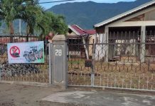 Pembukaan Munas KAHMI Diwarnai Penolakan Anies Baswedan FOTO: Spanduk-spanduk bertuliskan Tolak Anies di Munas Kahmi dan Munas Tanpa Anies terus bertebaran di beberapa lokasi di kota Palu, Jumat (25/11/2022).
