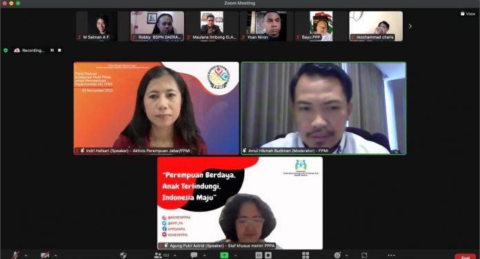 FOTO: Forum Politisi Muda Indonesia (FPMI) menggelar diskusi panel secara virtual yang bertemakan 