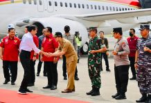 Dari Kalbar, Presiden Kunjungi Jatim FOTO: Presiden Jokowi tiba di Bandara Juanda, Sidoarjo, Jatim, Selasa (29/11/2022). (Foto: BPMI Setpres/Laily Rachev)