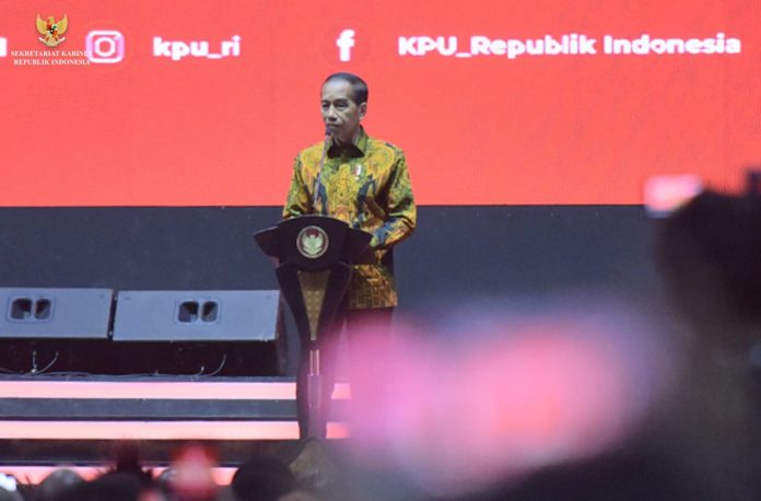 FOTO: Presiden Republik Indonesia, Joko Widodo dalam Konsolidasi Nasional (Konsolnas) Kesiapan Pelaksanaan Pemilu Serentak 2024 di Ancol, Jakarta Utara/Net