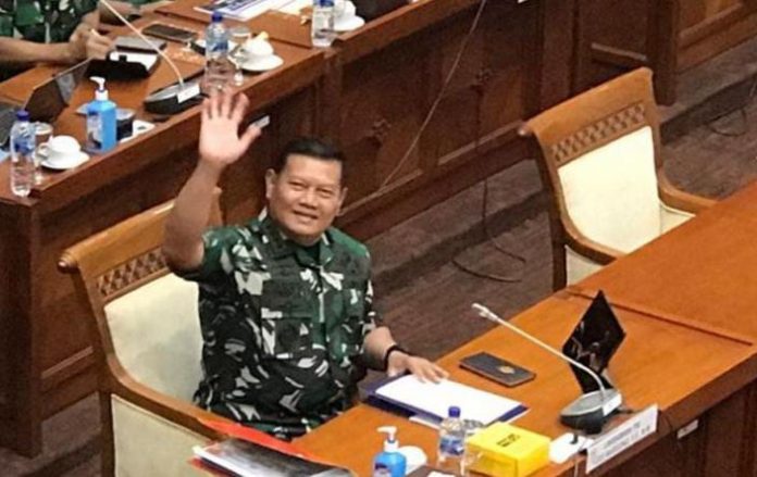 FOTO: Kepala Staf Angkatan Laut (KSAL) Laksamana Yudo Margono saat menjalani fit and proper test di Komisi I DPR RI sebagai calon Panglima TNI. Jumat (2/12/2022)