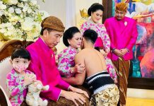 Kaesang Pangarep Jalani Prosesi Sungkeman, Jokowi: Kami Sekeluarga Memohon Doa Restu Masyarakat FOTO: Kaesang Pangarep, menjalani prosesi sungkeman dan siraman di Solo, Jawa Tengah Jumat (9/12/2022). (Properti Joko Widodo)