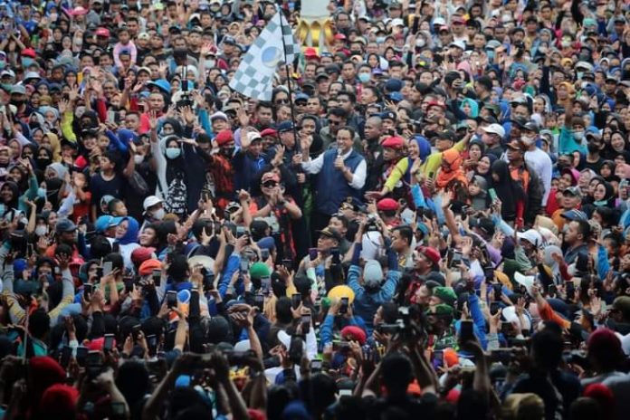 FOTO: Anies Baswedan Saat menggelar safari politik di Sulawesi Selatan. Minggu (11/12)