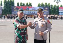 Kapolda Sulsel Buka Pendidikan Dan Pelatihan Integrasi TNI – Polri 2022 di SPN Batua FOTO: Kapolda Sulsel Irjen Pol Drs. Nana Sudjana AS, M.M., bersama Kasdam XIV Hasanuddin Brigjen TNI Dany Budiyanto, membuka secara langsung Pendidikan Dan Pelatihan Integrasi TNI - Polri 2022 di SPN Batua Polda Sulsel, Senin (12/12/2022).