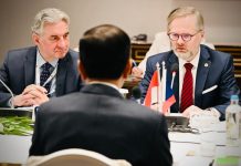 Bilateral Dengan PM Ceko, Presiden Jokowi Dorong Kerja Sama Ekonomi, Pertahanan, dan Indo-Pasifik FOTO: Presiden Jokowi melakukan pertemuan bilateral dengan PM Republik Ceko Petr Fiala, di Hotel Steigenberger Wiltcher’s, Brussels, Belgia, Rabu (14/12/2022). (Foto: BPMI Setpres/Laily Rachev)