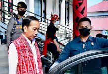 Negara Siapkan Tanah 3.000 m2 Buat Jokowi, Bupati Karanganyar: di Kecamatan Colomadu FOTO: Presiden Joko Widodo saat kunjungan kerjanya ke Kalimantan Barat untuk meresmikan Pembukaan Bahaupm Bide Bahana Tariu Borneo Bangkule Rajaking. Selasa, (29/11/2022)