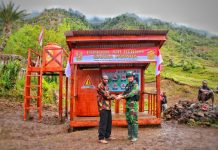 TNI AD Manunggal Air, Pondok Air Bersih “Cakra Jawara” Satgas Yonif Raider 321/GT/13/1 Kostrad FOTO: Satgas Yonif Raider 321/GT/13/1 Kostrad membangun Pondok Air Bersih "Cakra Jawara", bertempat di Kampung Digilmu, Distrik Mbua, Kabupaten Nduga, Papua.