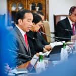 Presiden Jokowi: Vietnam Merupakan Mitra Strategis Indonesia Sejak Tahun 2013 FOTO: Presiden RI Joko Widodo (Jokowi) Presiden Joko Widodo didampingi sejumlah menteri saat melakukan pertemuan dengan Presiden Vietnam di Istana Kepresidenan Bogor, Jawa Barat, Kamis (22/12/2022).