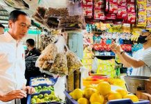 Presiden Jokowi Tinjau Harga Bahan Pokok di Pasar Cigombong Jelang Natura FOTO: Presiden Joko Widodo atau Jokowi mengunjungi salah satu pasar tradisional di kabupaten Bogor, Provinsi Jawa Barat. Pada Kamis (23/12/2022)