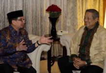 Pilpres 2024, Majelis Syuro PKS Bertemu SBY FOTO: Pertemuan Ketua Majelis Syuro PKS, Salim Segaf Al-Jufri dan Ketua Majelis Tinggi Partai Demokrat, Susilo Bambang Yudhoyono (SBY) di Cikeas, Bogor, Jawa Barat, pada Rabu lalu (21/12)