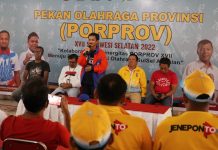 Disparpora Bulukumba Catat Tren Positif di Tahun 2022 FOTO: Daud Kahal Kepala Dinas Pariwisata Pemuda dan Olahraga Kabupaten Bulukumba saat digelar pekan olahraga tingkat provinsi beberapa waktu lalu.
