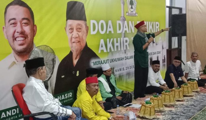 FOTO: Kegiatan Do'a dan Dzikir keluarga besar Andi Suharmika Hasir di komplek pasar niaga daya, kecamatan biringkanaya, kota makassar. Kamis (29/12/2022)