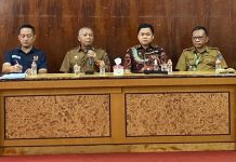 Sukses Gelar Porprov XVII, Kadispora: Siap Bermitra Secara Profesional dengan KONI Sulsel FOTO: Sekum KONI Sulsel, Kadispora Sulsel, Ketua KONI Sulsel dan Sekdispora Sulsel