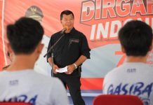 Bertanding di Liga 3, Bupati Andi Utta Lepas Tim Sepakbola Gasiba FOTO: Bupati Bulukumba Andi Muchtar Ali melepas secara resmi tim sepakbola Gasiba Bulukumba di Pendopo Rujab Bupati Bulukumba, Rabu, 3 Januari 2022.