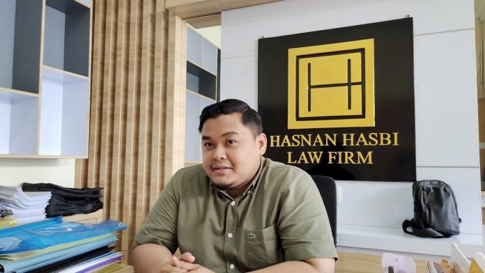 FOTO: Penasehat Hukum Taufan Pawe, Hasnan Hasbi, SH.