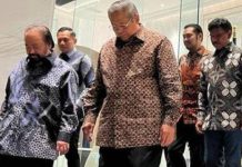 Petinggi Partai NasDem, PKS dan Demokrat Segera Bertemu Bahas Deklarasi Capres di Awal 2023 FOTO: SBY dan AHY bertemu Surya Paloh beberapa waktu lalu. (Dok istimewa)