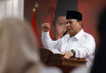 Resmikan Kantor Badan Pemenang Presiden, Prabowo Ke Pengurus Gerindra: Bekerjalah untuk Kepentingan Rakyat FOTO: Ketua umum DPP partai gerindra Prabowo Subianto saat beri sambutan di Kantor Bappilu Gerindra, Jalan Letjen S. Parman, Kavling 7-8 Slipi, Jakarta Barat, pada Sabtu siang (7/1).