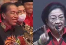 Megawati Roasting Presiden Jokowi: Kalau Enggak Ada PDIP Kasihan… Foto kolase Presiden Jokowi dan Megawati