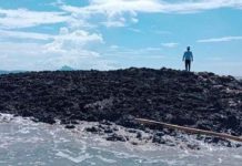 Usai Gempa Bumi Magnitudo 7.5, Muncul Gunung Lumpur di Tanimbar Foto: Pulau baru berupa gunung lumpur muncul usai gempa bumi kuat di Maluku pada Selasa dinihari 10 Januari 2023 (ist)