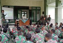 Kodim 1715/Yahukimo Gelar Penyuluhan Kepada Para Babinsa Jajarannya FOTO: Kodim 1715/Yahukimo menggelar penyuluhan kepada para Babinsa di jajarannya, bertempat di Makodim 1715/Yahukimo, Distrik Dekai, Kab. Yahukimo, pada Rabu (11/01/23).