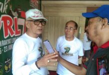 BP KKRL Sulsel Perjuangkan Gelar Pahlawan Nasional untuk Andi Ahmad, Hatta Marakarma: Saya Dukung FOTO: Andi Hatta Marakarma saat ditemui awak media usai menghadiri dialog peringatan 77 tahun perlawanan rakyat luwu raya di hotel Horison Ultima Makassar. Ahad (15/1/2023).