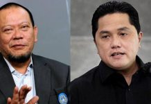 KLB PSSI, Lawan La’Nyala, Tercatat Harta Kekayaan Erick Thohir Rp2,31 Triliun FOTO: Kolase La Nyala Mataliti dan Erick Thohir