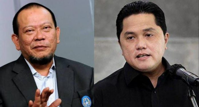 FOTO: Kolase La Nyala Mataliti dan Erick Thohir