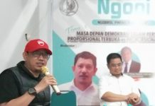 Bila MK Putuskan Proposional Tertutup, Dekan Sospol Unhas: Parpol Harus Menyiapkan Kader Terbaiknya FOTO: Kiri Moderator dialog publik IKAJO Sulsel, Deddy Ardiansyah, SH.,M.Kn dan Dekan Fakultas Sosial Politik Universitas Hasanuddin Makassar Dr. Phil Sukri Tamma, M.Si. Rabu (19/1/2023)