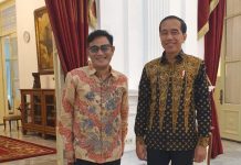 Arham Tawarrang Sekjen PPPI Usulkan Budiman Sudjatmiko Jadi Menteri Jokowi FOTO: Deklarator Inovator 4.0 Indonesia yang juga Aktivis 98, Budiman Sudjatmiko saat bertemu Presiden Joko Widodo di Istana Negara.