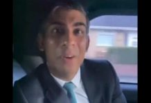 Tidak Gunakan Sabuk Pengaman, Polisi Denda Perdana Menteri Inggris Foto tangkap layar Perdana Menteri Inggris, Rishi Sunak tak gunakan sabuk pengaman.