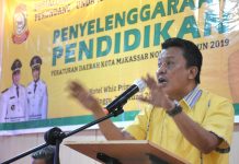 Bacaleg Partai Golkar Makassar Bakal Turunkan Ribuan Relawan, AWT: Kami Batasi 20 orang Saja FOTO: Anggota DPRD Kota Makassar, Abdul Wahab Tahir menggelar Sosialisasi Peraturan Daerah (Perda) Nomor 1 Tahun 2019 tentang Penyelenggaraan Pendidikan, di Hotel Whiz Prime, Jl Jenderal Sudirman, Minggu (22/1/2023).