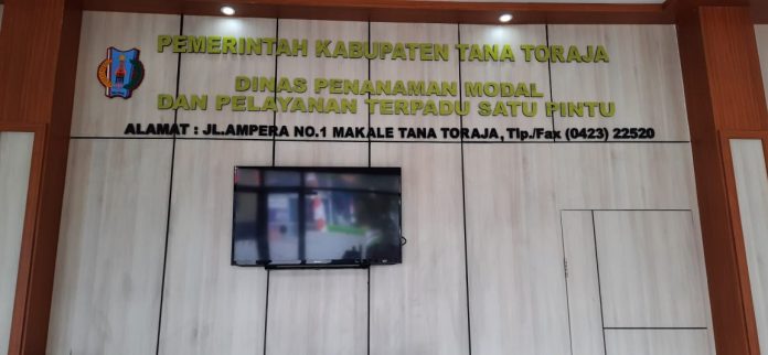 Kantor Pelayanan Perizinan Satu Pintu Pemkab Tana Toraja