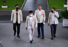 Jelang Muktamar, Presiden Jokowi Terima Kunjungan Pengurus PP Pemuda Muhammadiyah FOTO: Pengurus PP Pemuda Muhammadiyah saat tiba di Istana Merdeka, Jakarta, Senin (30/01/2023). (Foto: BPMI Setpres/Lukas)