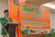 Fakultas Sastra Siap Wujudkan UMI Sebagai Kampus Bereputasi Internasional FOTO: Fakultas sastra Universitas Muslim Indonesia menggelar Rapat Kerja (Raker) tahun 2023. Raker diikuti 61 peserta. Raker dilaksanakan di Hotel Maxone, Senin 30/1/2023