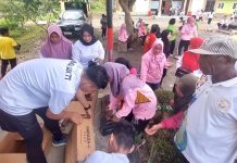 Satgas Pamtas Yonif 132/BS Dan Masyarakat Distrik Mannem Gelar Senam Bersama FOTO: Prajurit Bima Sakti bersama masyarakat Distrik Mannem menggelar acara senam bersama yang diadakan Di Balai Desa Wonorejo, Distrik Mannem, Kab.Keerom, Prov.Papua, Pada Hari Selasa (31/01/2023).