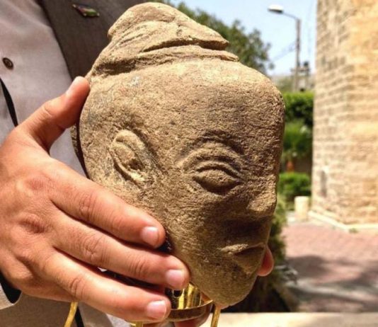 Patung Dewi Anat Berusia 4.500 Tahun Ditemukan di Gaza Foto: Patung Dewi Anat. (BBC)