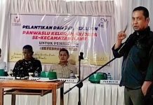 Lantik Panwas Kecamatan Kahu di Bone, Supriadi: Berharap Pengawas Pemilu Harus Berintegritas Supriadi, SH.,MH Ketua Panwas Kecamatan Kahu Kabupaten Bone