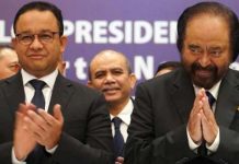 Disebutkan Anies Bukan Prioritas, NasDem Sedang Melakoni Peran untuk Meningkatkan Suara di 2024 FOTO: Kiri Anies Rasyid Baswedan dan Ketua Umum DPP Nasdem Surya Paloh.