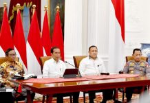 Presiden Tegaskan Komitmen Pemerintah Berantas Korupsi Tak Pernah Surut FOTO: Presiden Jokowi memberikan keterangan pers di Istana Merdeka, Jakarta, Selasa (07/02/2023).
