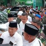 Hadiri Seabad Nahdlatul Ulama, Nahdliyin: Presiden Selanjutnya, Prabowo FOTO: Menteri Pertahanan RI Prabowo Subianto saat menghadiri peringatan hari lahir (Harla) satu abad Nahdlatul Ulama (NU).