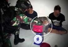 Wow Prajurit TNI AD Tangkap Pembawa 7,1 Kg Crystal Meth Senilai Rp7 milyar FOTO: Tas yang ditemukan Prajurit Satgas Yonif 645/GTY di hutan. Sumber: Penerangan Kodam XII/Tanjungpura.