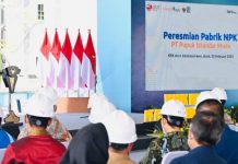 Presiden Jokowi Resmikan Pabrik NPK PT. Pupuk Iskandar Muda di Aceh FOTO: Presiden Joko Widodo (Jokowi) meresmikan Pabrik NPK PT. Pupuk Iskandar Muda, di Kabupaten Aceh Utara, Provinsi Aceh, Jumat 10 Februari 2023.