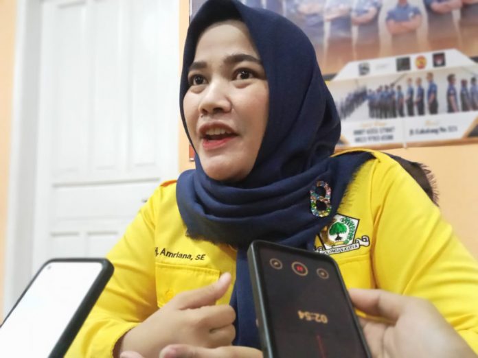 FOTO: Hj. Amriana, SE Fungsionaris Partai Golkar Kota Makassar bakal Caleg dari DAPIL 2 Makassar, Kecamatan Bontoala, Wajo, Sangkarrang, Tallo dan Kecamatan Ujung tanah.