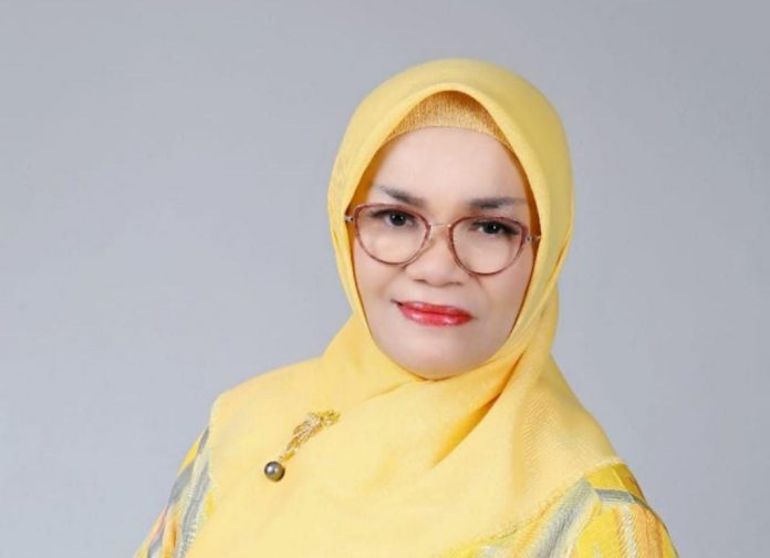 FOTO: Hj. Liestiaty F Nurdin Abdullah, Ketua Yayasan Kanker Indonesia, Sulawesi Selatan, Caleg DPR RI Partai Golkar Dapil 1 Sulsel.