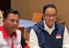 Menjemput Perubahan dan Kecerdasan Surya Paloh FOTO: Kiri Muh Irzan Yasir S.Pd,.M.Pd Ketua Simpul Relawan Barisan muda Indonesia Timur saat bersama Anies Rasyid Baswedan.