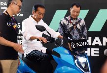 Pemerintah Dorong Pertumbuhan Kendaraan Listrik FOTO: Presiden Jokowi saat membuka Pameran Otomotif IIMS Tahun 2023 di JIEXPO, Convention Center and Theater, Jakarta, Kamis (16/02/2023) pagi. (Foto: Humas Setkab/Rahmat)