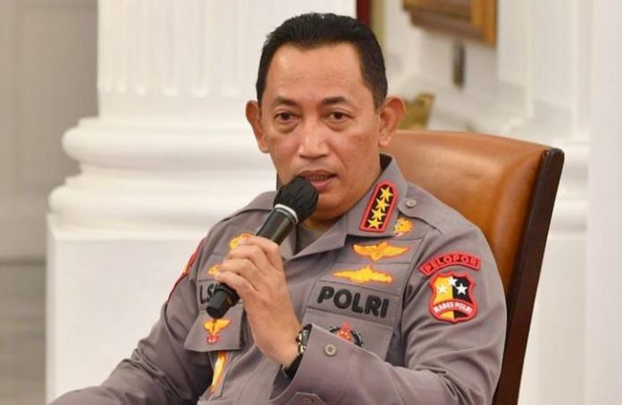 FOTO: Kapolri Jenderal Listyo Sigit Prabowo di Istana Merdeka, Selasa (7/2/2023).(Dok. Sekretariat Presiden)