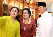 Jokowi, Megawati dan Prabowo Sangat Dekat, Diprediksi PDIP Gabung ke Gerindra FOTO: Kiri Puan Maharani Ketua DPR RI, Ketua umum PDIP dan Prabowo Subianto Ketua Umum Partai Gerindra