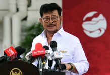 Mentan: Komoditas Pangan Cukup Tersedia Hingga Maret 2023 FOTO: Menteri Pertanian (Mentan) Syahrul Yasin Limpo. (Foto: Humas Setkab/Rahmat)